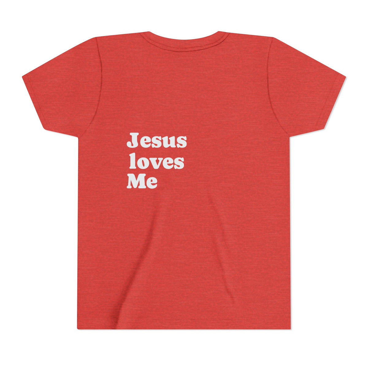 Youth Tee - "Jesus Loves Me" Faith Kids Short Sleeve Shirt
