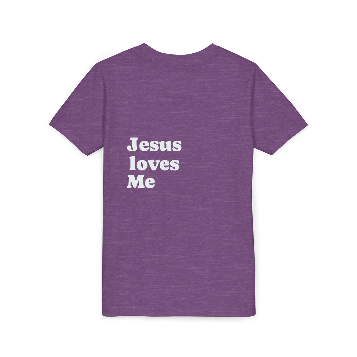 Youth Tee - "Jesus Loves Me" Faith Kids Short Sleeve Shirt