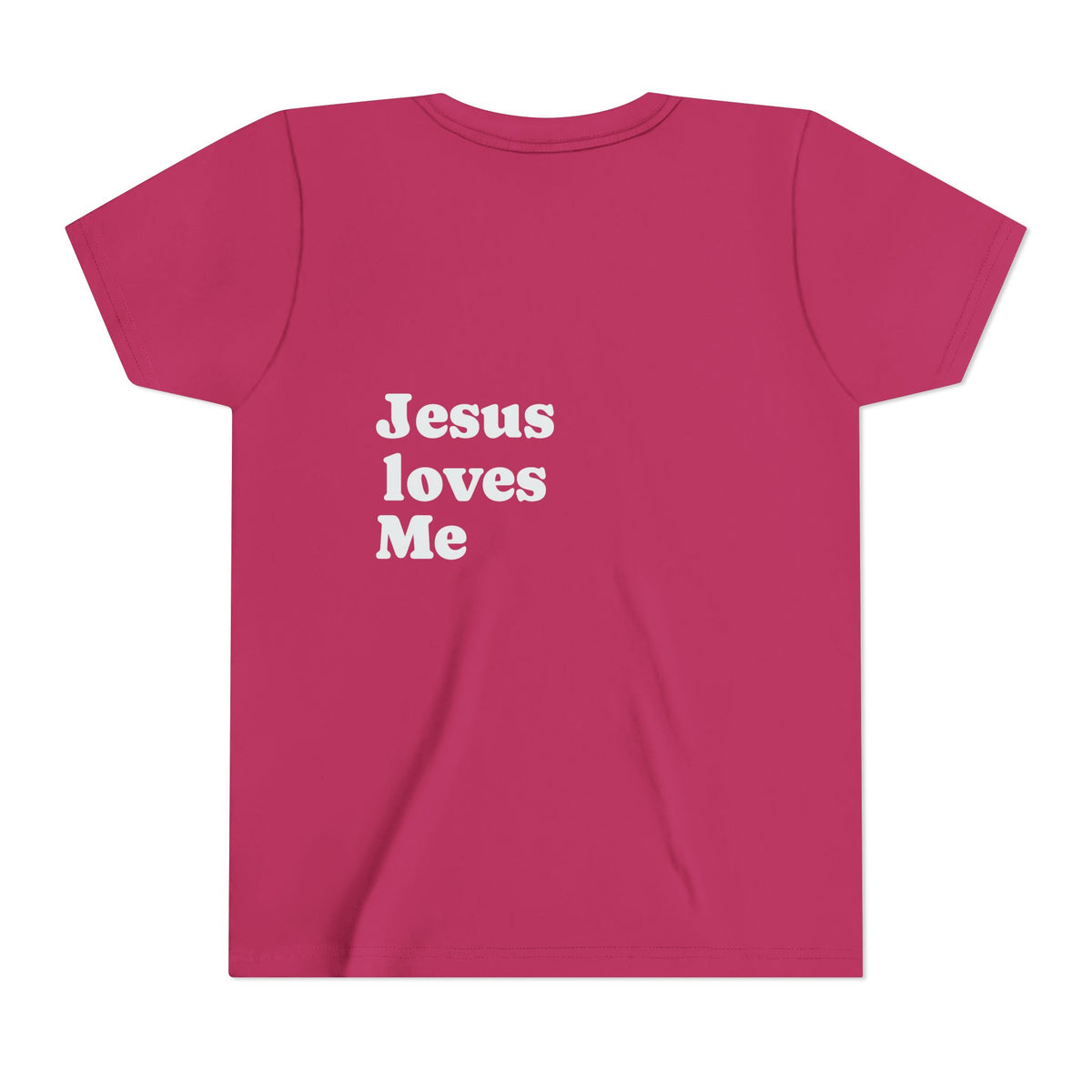 Youth Tee - "Jesus Loves Me" Faith Kids Short Sleeve Shirt