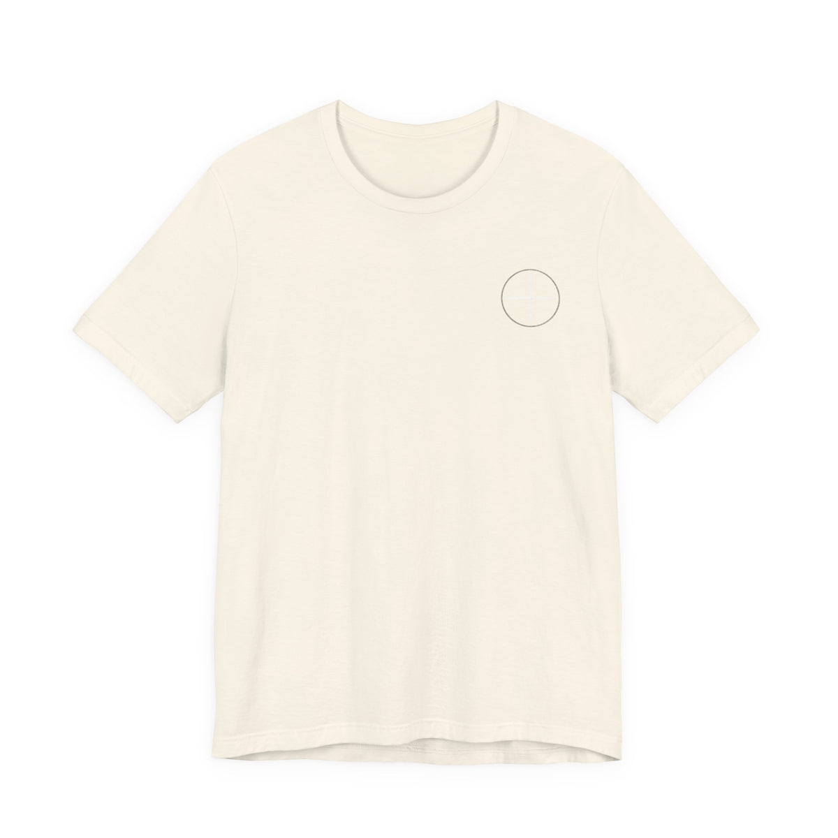 T-Shirt — Minimal White Tee with Subtle Back Text (Clean Casual Essential)