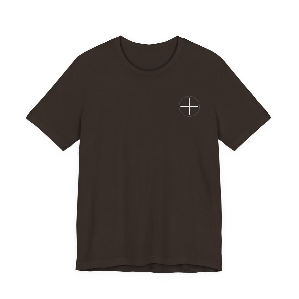 T-Shirt — Minimal White Tee with Subtle Back Text (Clean Casual Essential)