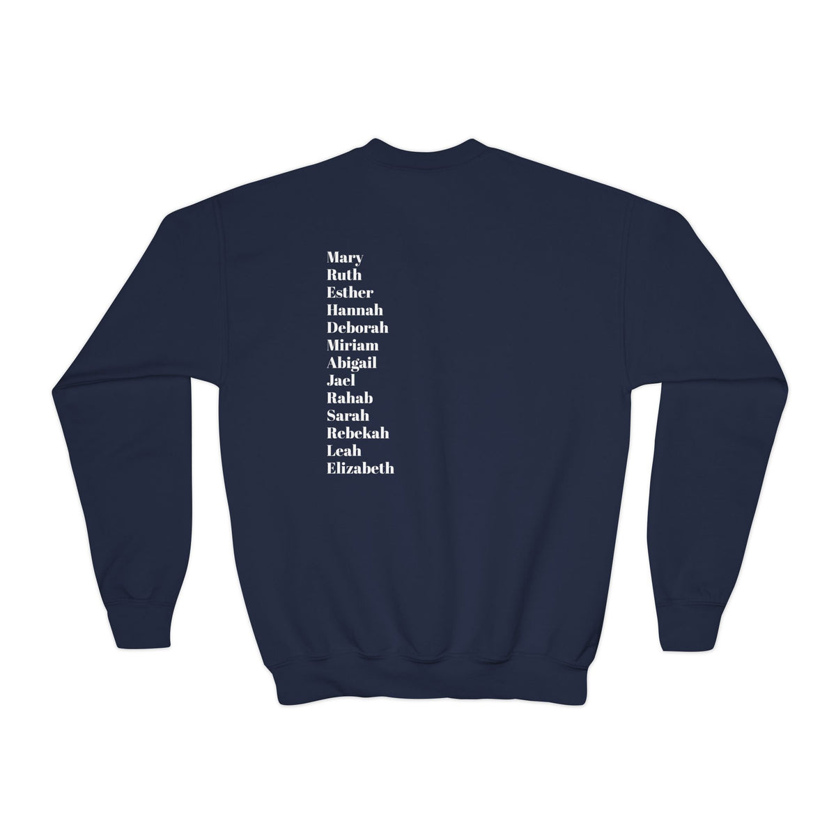 youth crewneck sweatshirt women of scripture