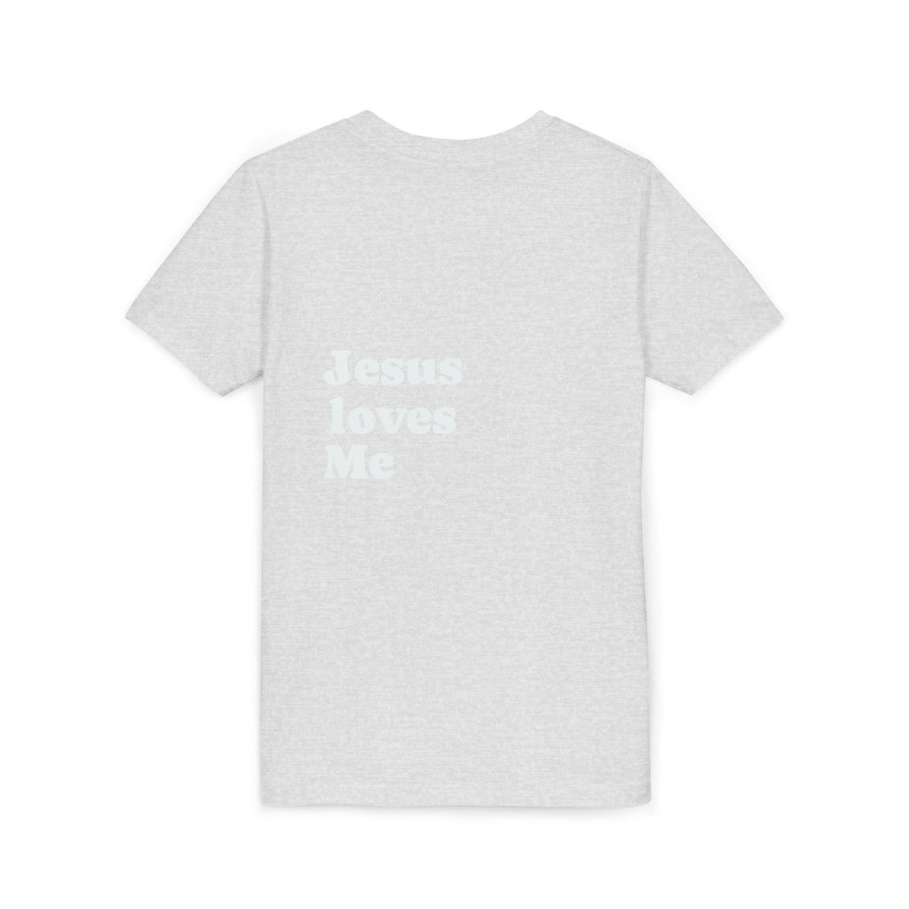 Youth Tee - "Jesus Loves Me" Faith Kids Short Sleeve Shirt