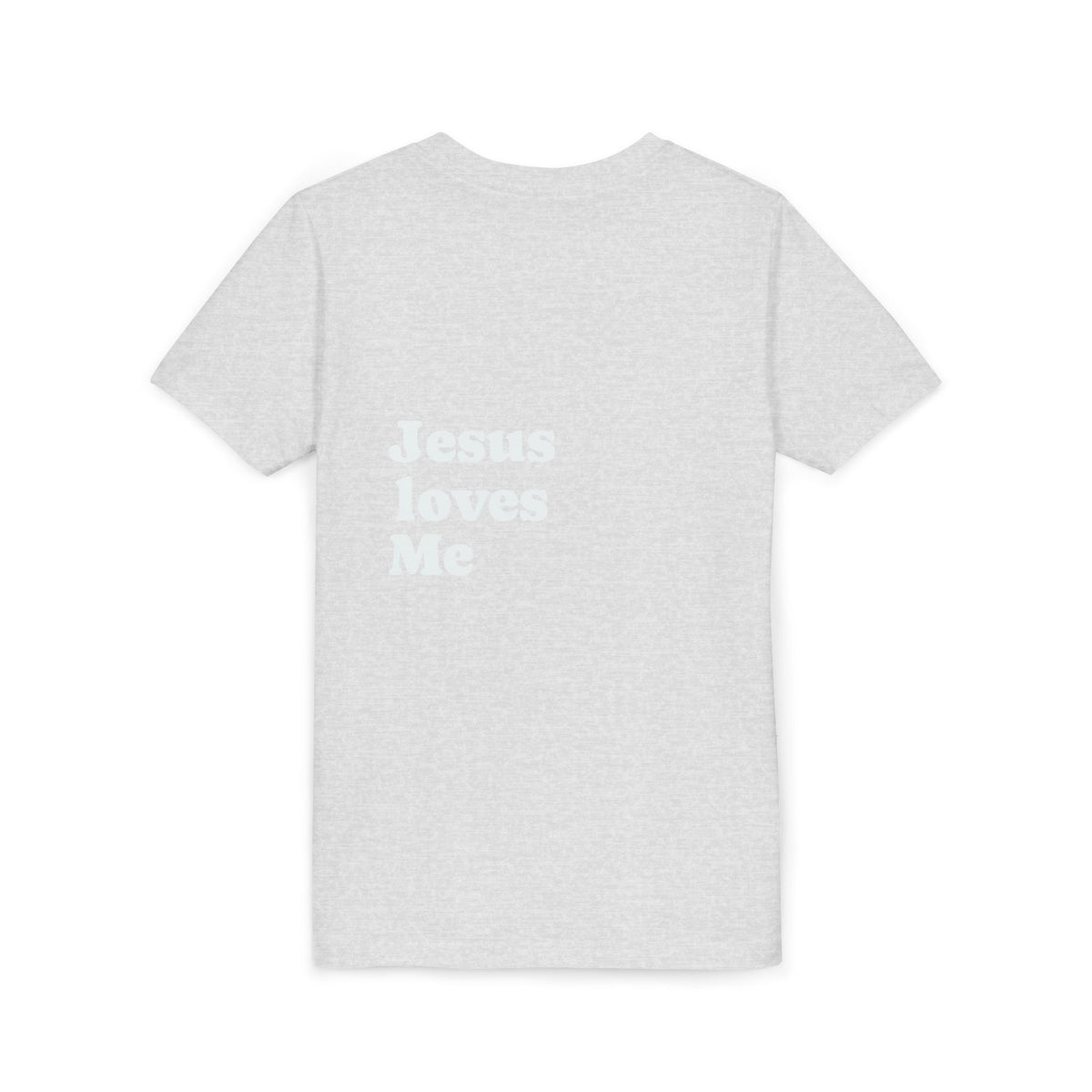 Youth Tee - "Jesus Loves Me" Faith Kids Short Sleeve Shirt