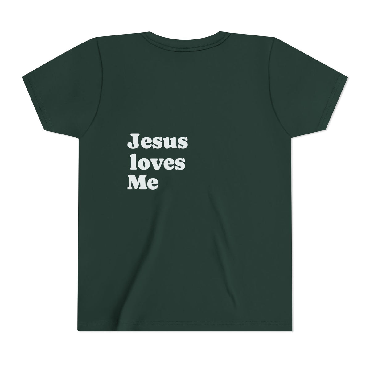 Youth Tee - "Jesus Loves Me" Faith Kids Short Sleeve Shirt