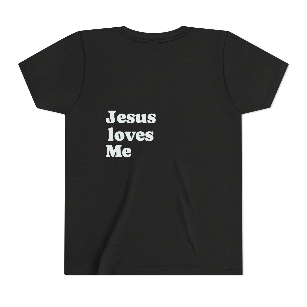 Youth Tee - "Jesus Loves Me" Faith Kids Short Sleeve Shirt