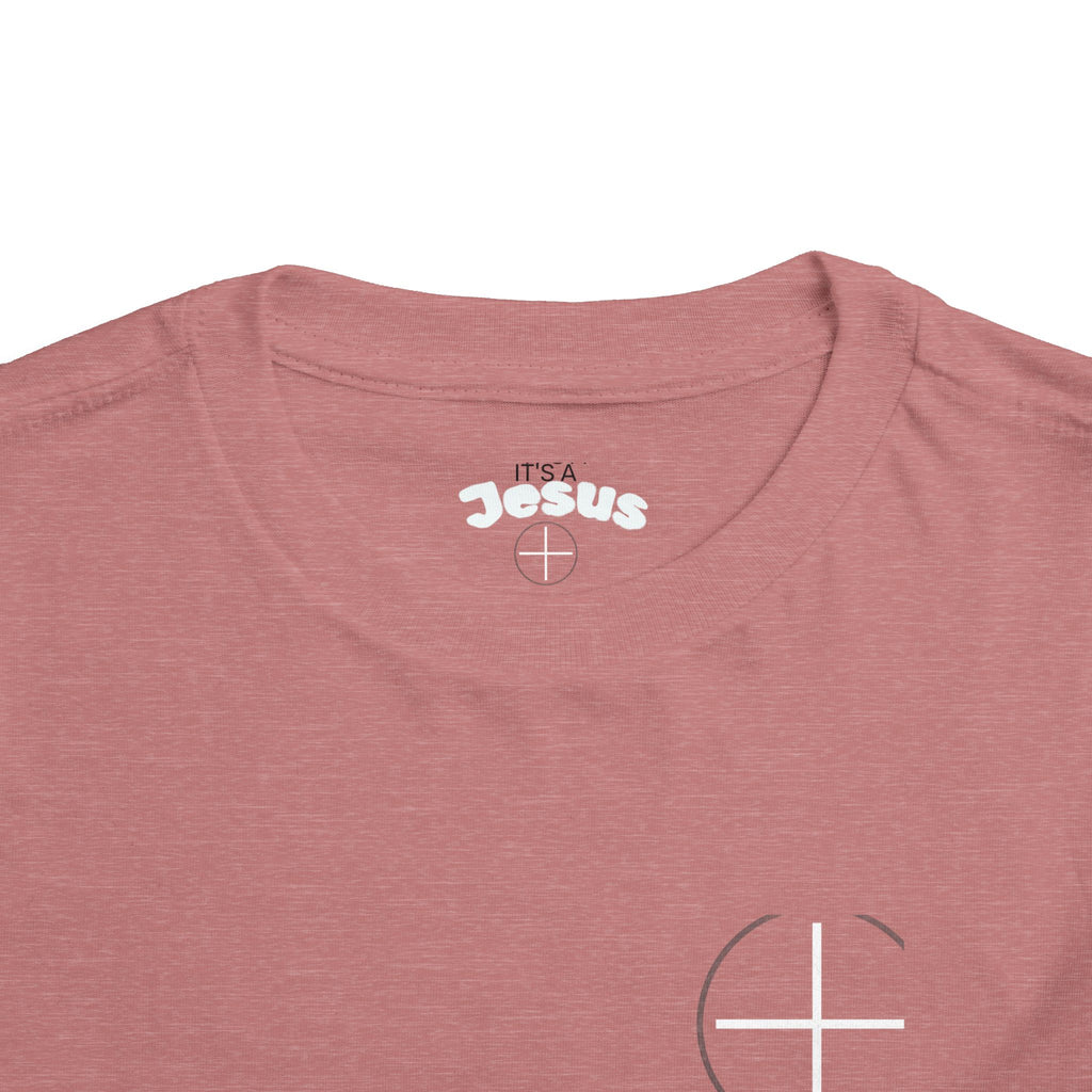 Toddler Tee — Minimal 'Jesus Loves Me' Christian Kids Shirt