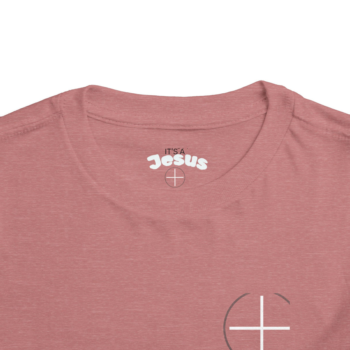 Toddler Tee — Minimal 'Jesus Loves Me' Christian Kids Shirt