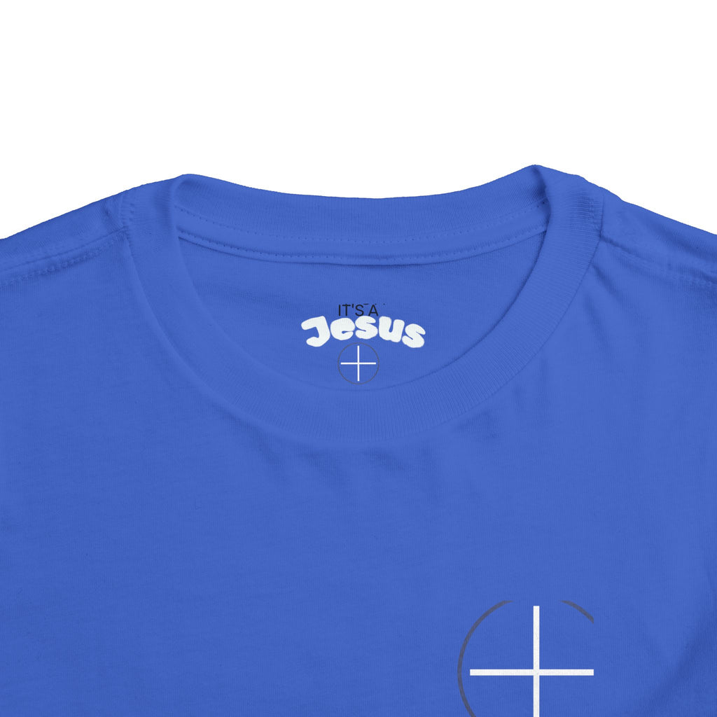 Toddler Tee — Minimal 'Jesus Loves Me' Christian Kids Shirt