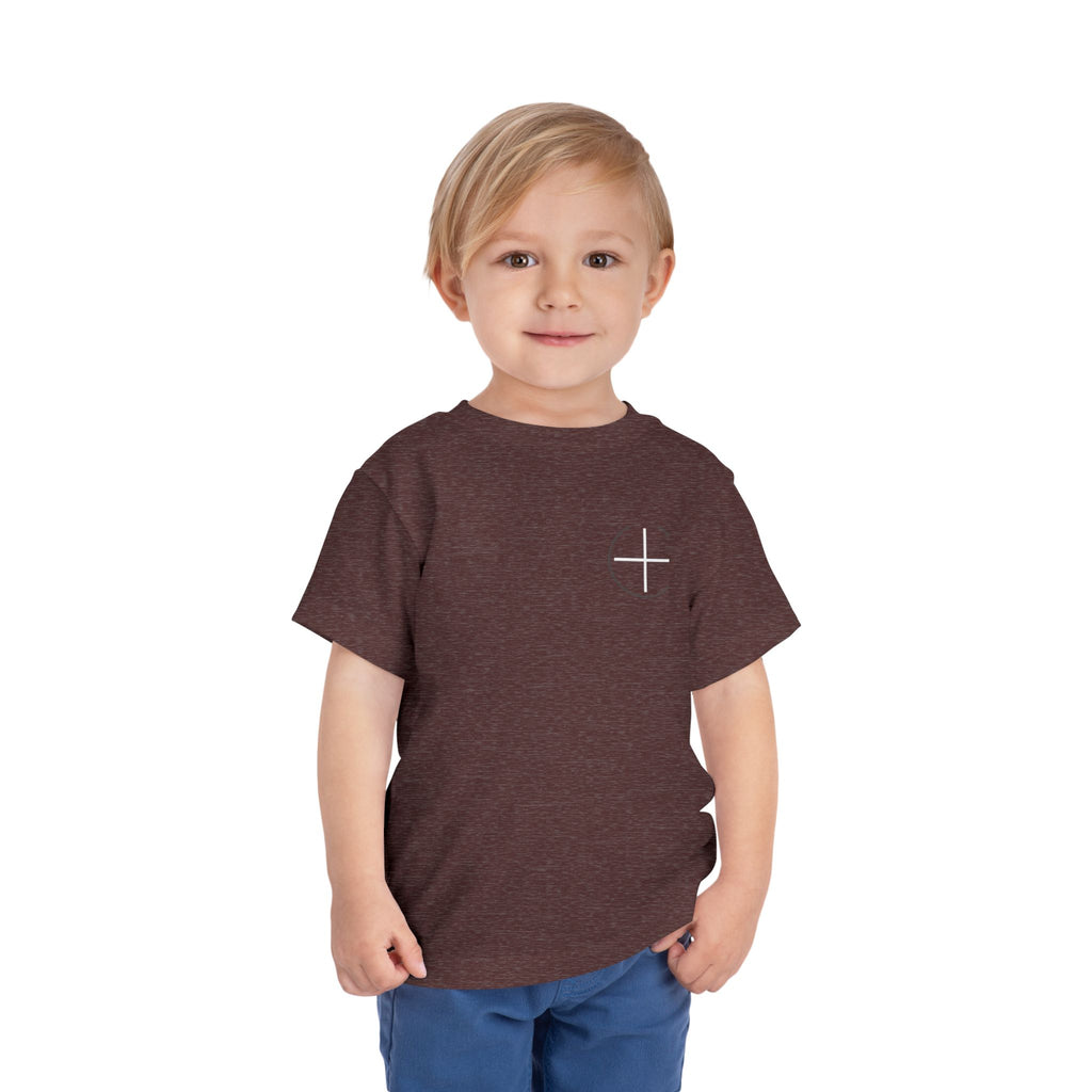 Toddler Tee — Minimal 'Jesus Loves Me' Christian Kids Shirt