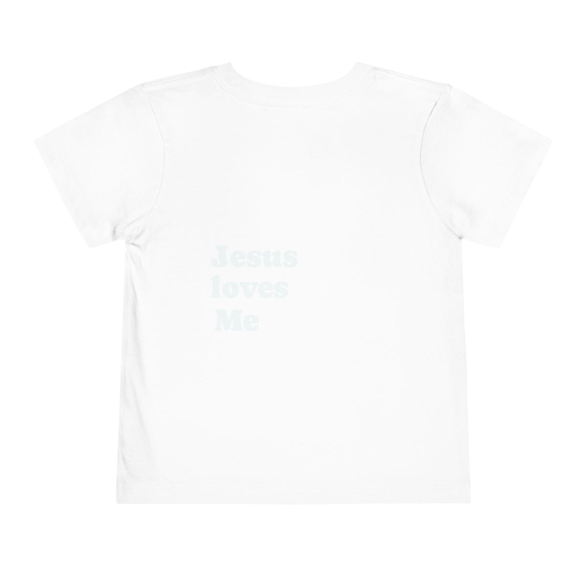 Toddler Tee — Minimal 'Jesus Loves Me' Christian Kids Shirt