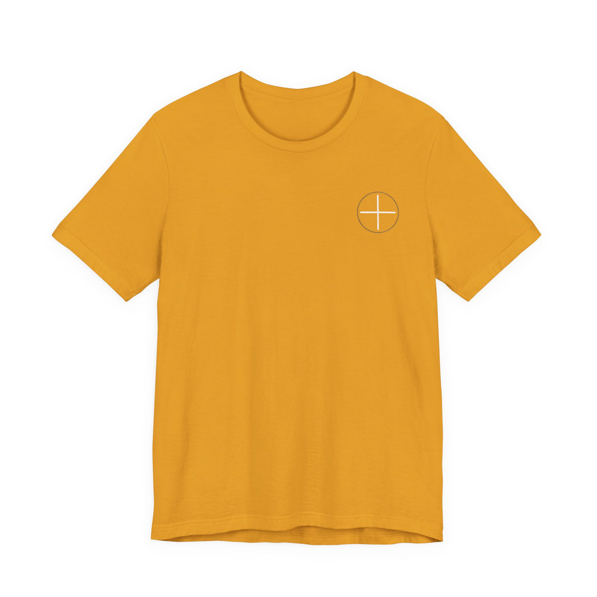 T-Shirt — Minimal White Tee with Subtle Back Text (Clean Casual Essential)