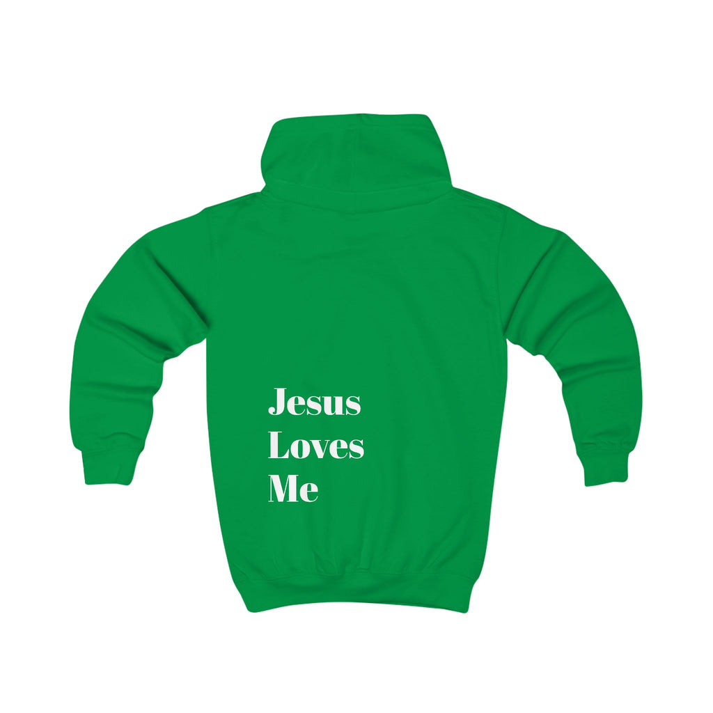 Kids Hoodie —Jesus T-Jesus Loves Me Modern Hoodie