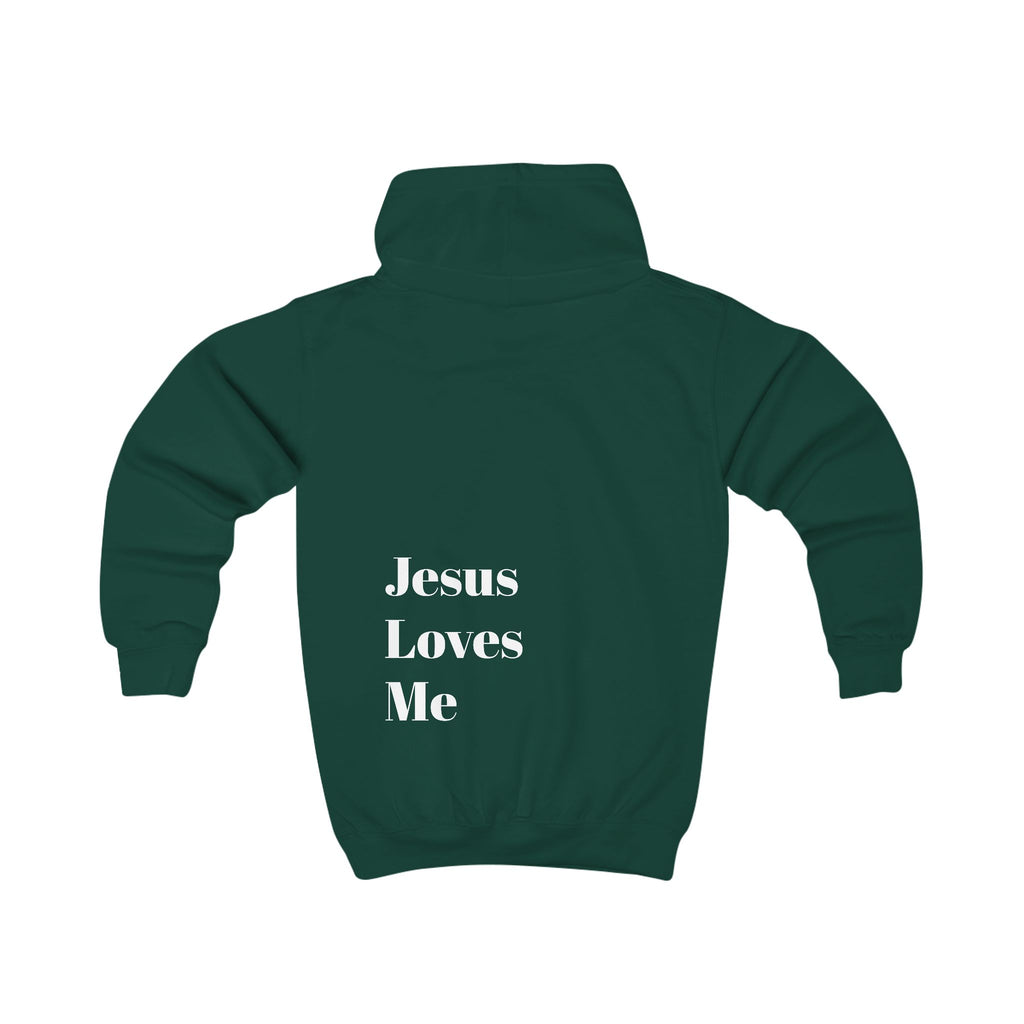 Kids Hoodie —Jesus T-Jesus Loves Me Modern Hoodie