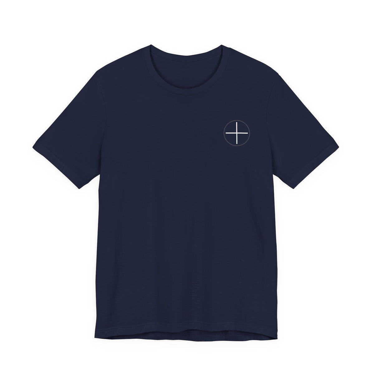 T-Shirt — Minimal White Tee with Subtle Back Text (Clean Casual Essential)