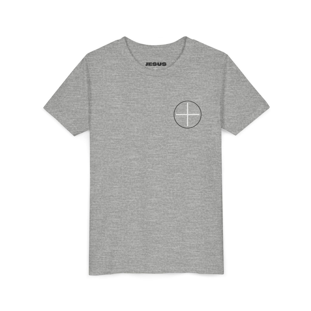 Youth Tee - "Jesus Loves Me" Faith Kids Short Sleeve Shirt