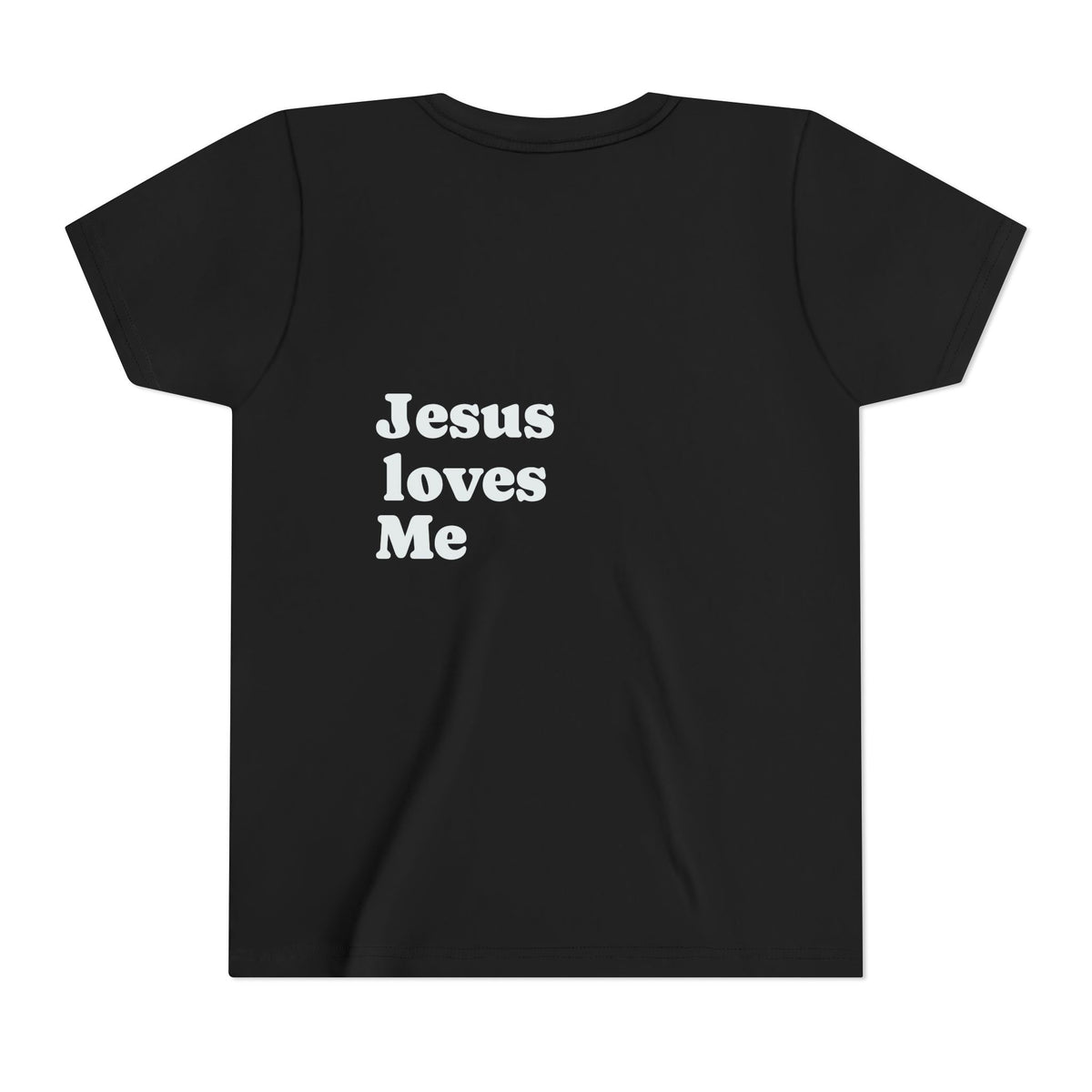 Youth Tee - "Jesus Loves Me" Faith Kids Short Sleeve Shirt