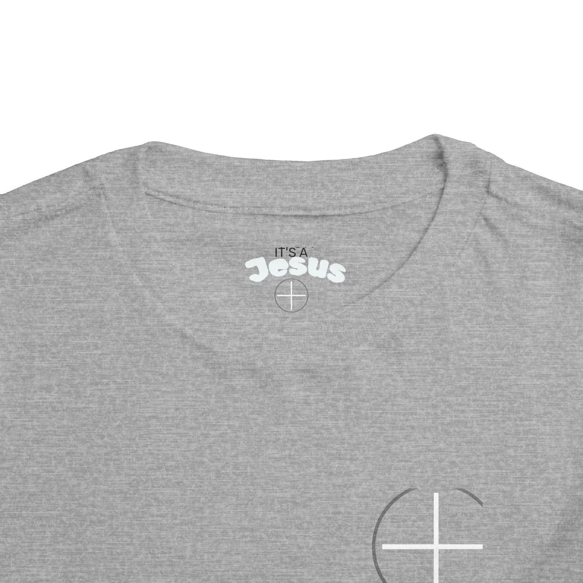 Toddler Tee — Minimal 'Jesus Loves Me' Christian Kids Shirt
