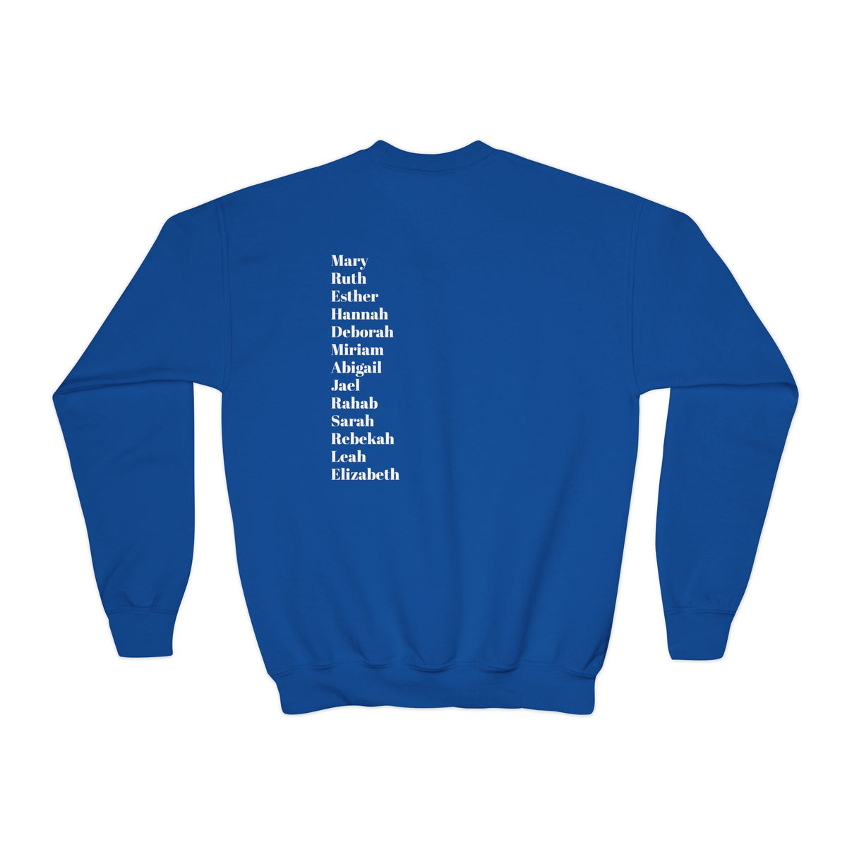 youth crewneck sweatshirt women of scripture