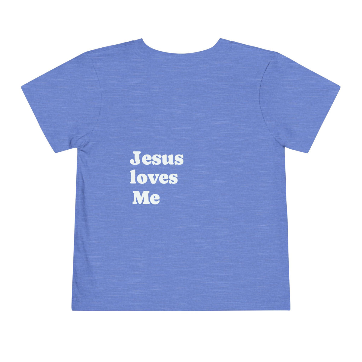 Toddler Tee — Minimal 'Jesus Loves Me' Christian Kids Shirt