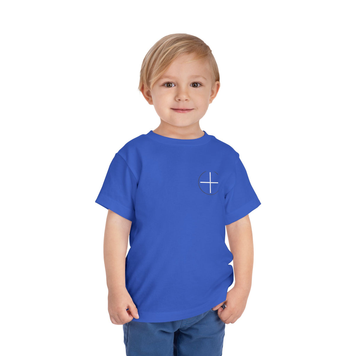 Toddler Tee — Minimal 'Jesus Loves Me' Christian Kids Shirt
