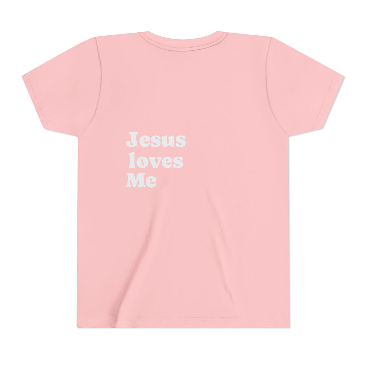 Youth Tee - "Jesus Loves Me" Faith Kids Short Sleeve Shirt