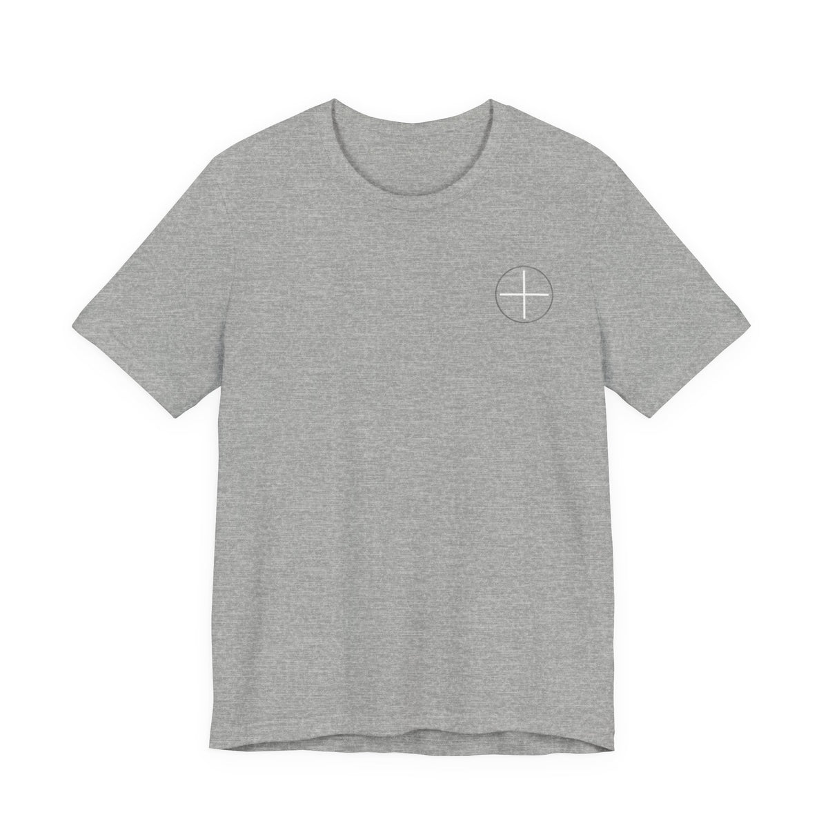 T-Shirt — Minimal White Tee with Subtle Back Text (Clean Casual Essential)