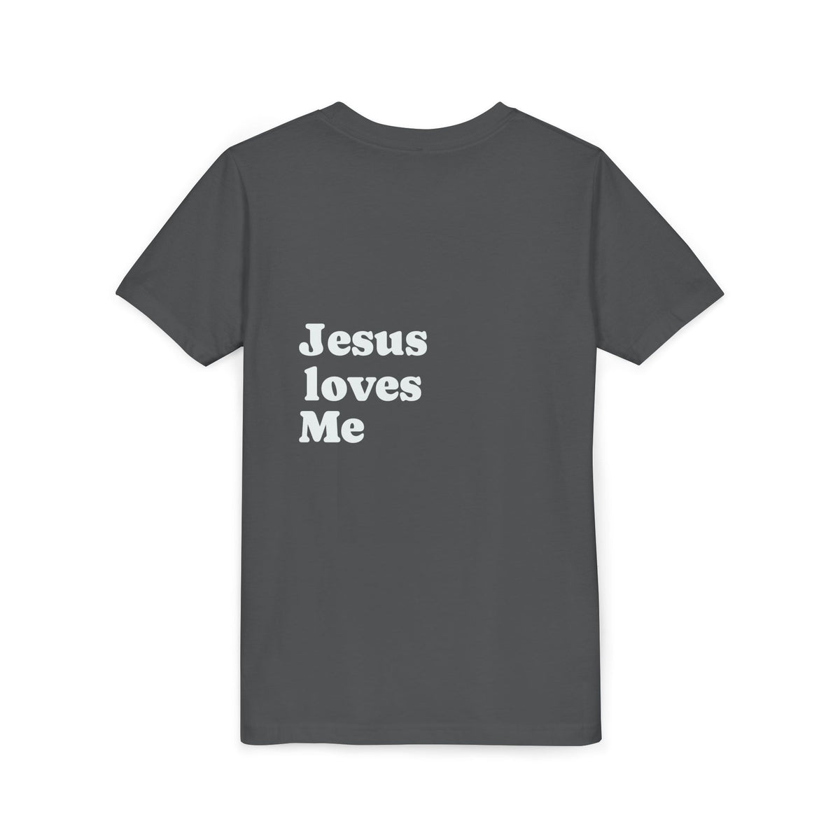 Youth Tee - "Jesus Loves Me" Faith Kids Short Sleeve Shirt