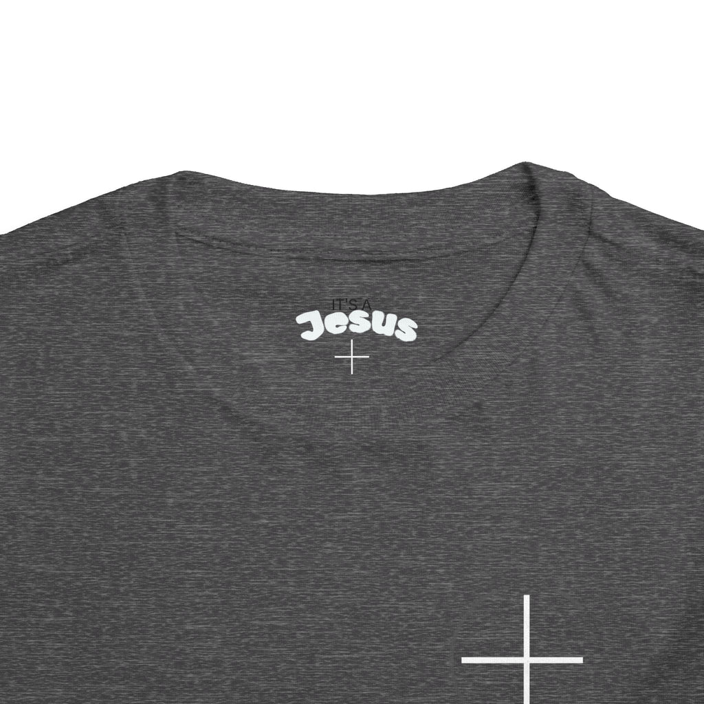 Toddler Tee — Minimal 'Jesus Loves Me' Christian Kids Shirt