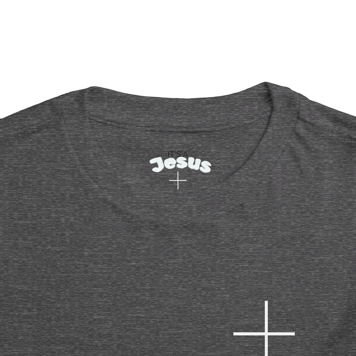 Toddler Tee — Minimal 'Jesus Loves Me' Christian Kids Shirt