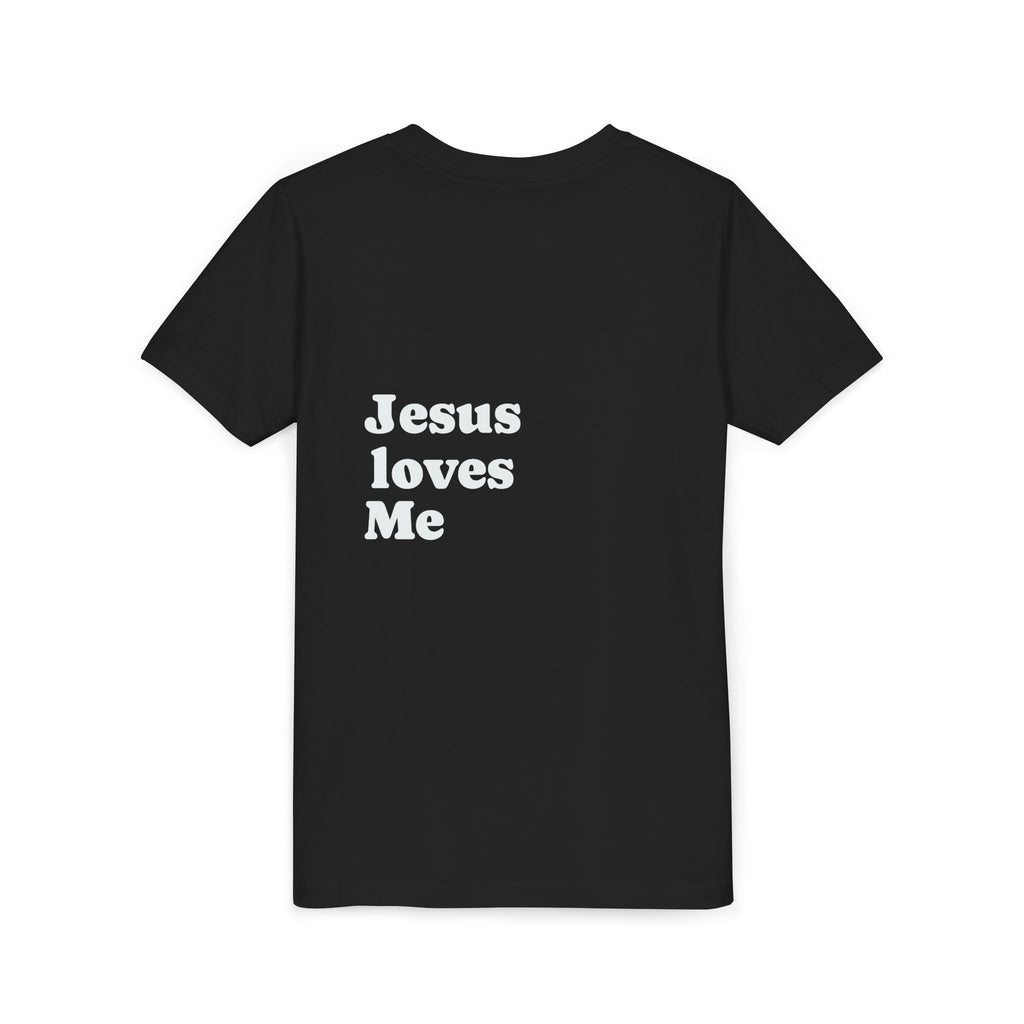 Youth Tee - "Jesus Loves Me" Faith Kids Short Sleeve Shirt