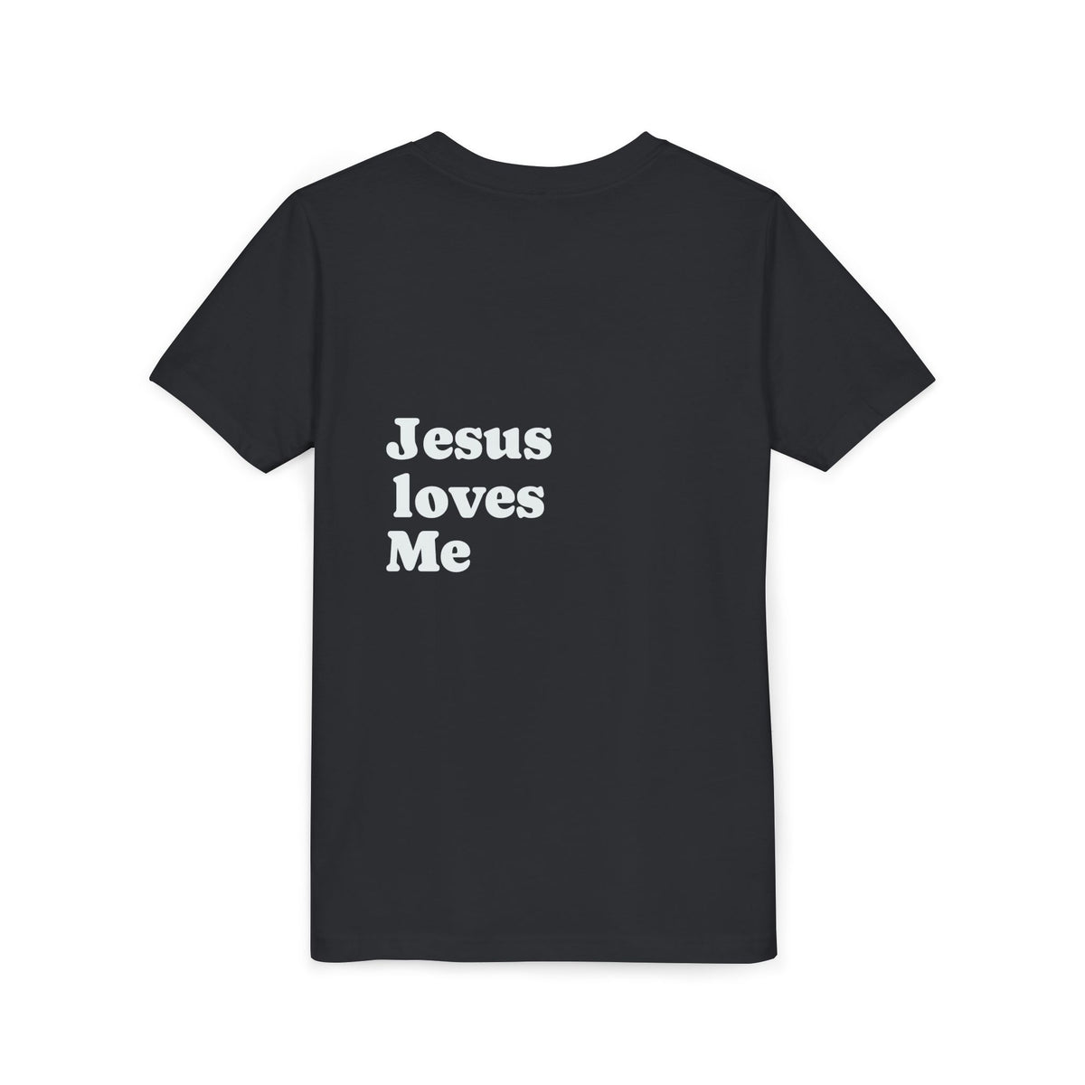 Youth Tee - "Jesus Loves Me" Faith Kids Short Sleeve Shirt