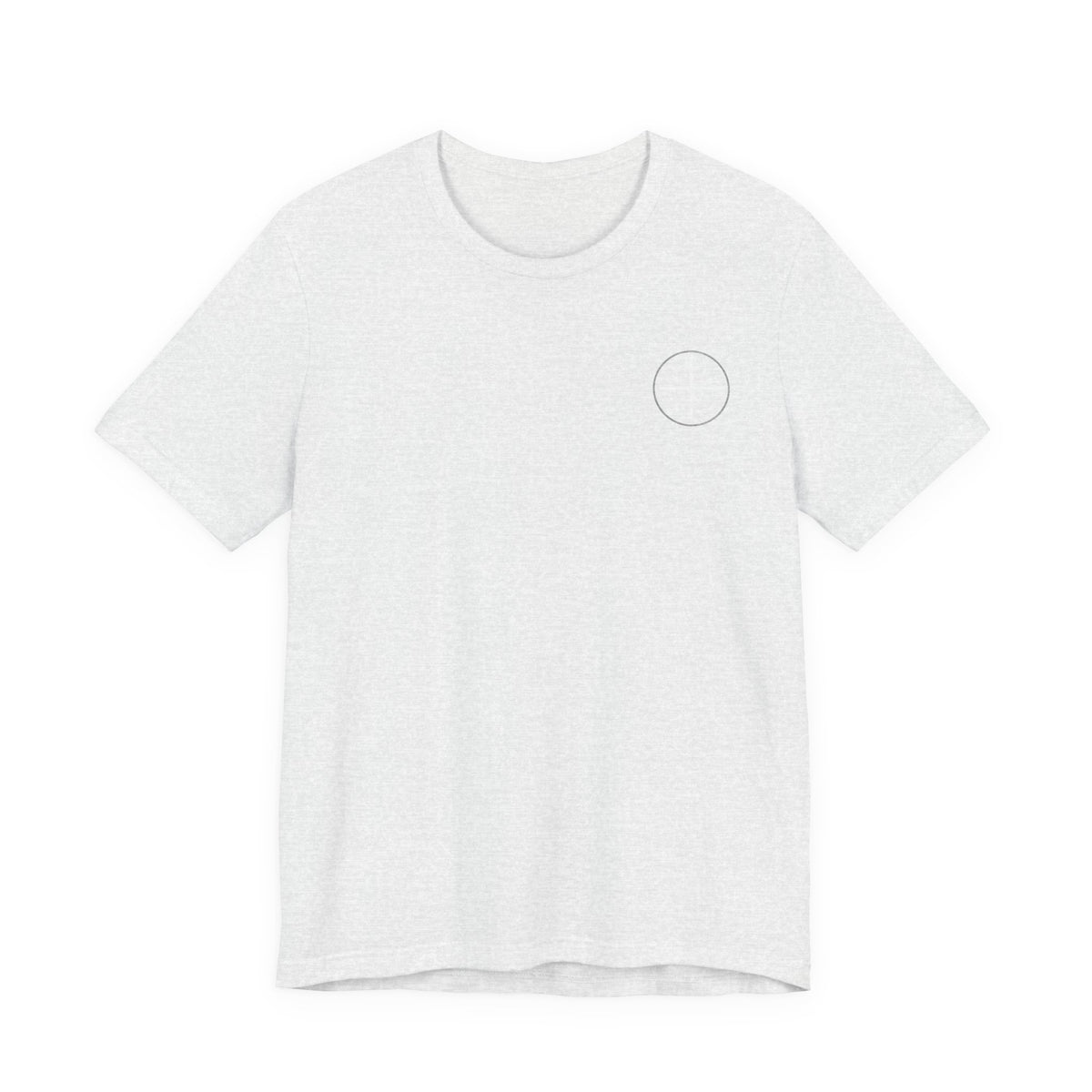 T-Shirt — Minimal White Tee with Subtle Back Text (Clean Casual Essential)