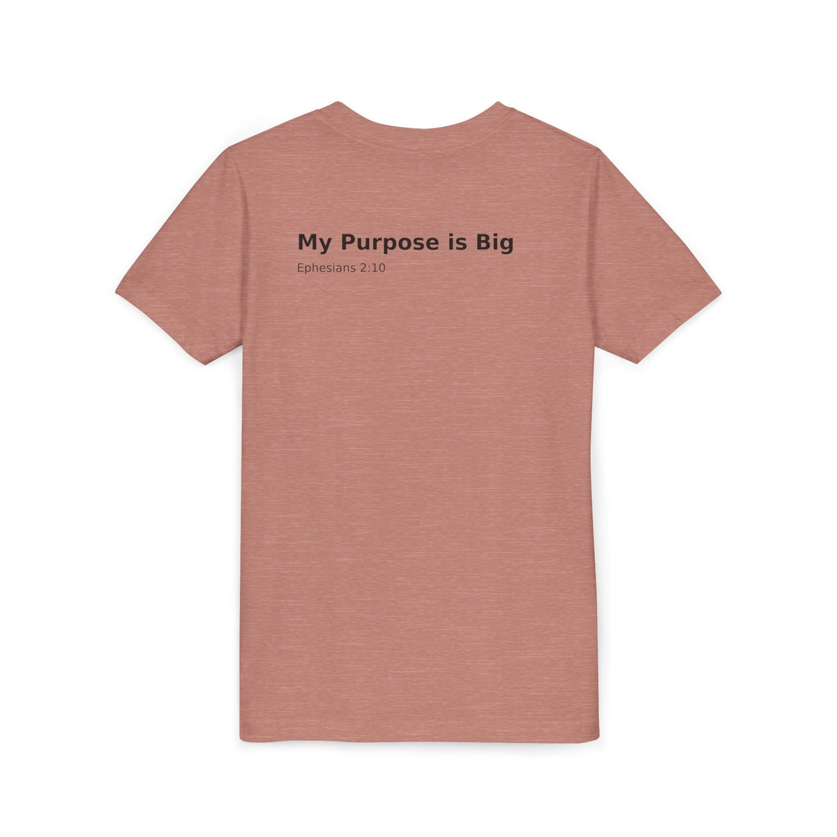 Youth Cross Chest Tee — Minimal Christian Kids Shirt