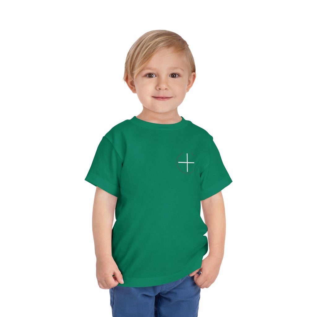 Toddler Tee — Minimal 'Jesus Loves Me' Christian Kids Shirt