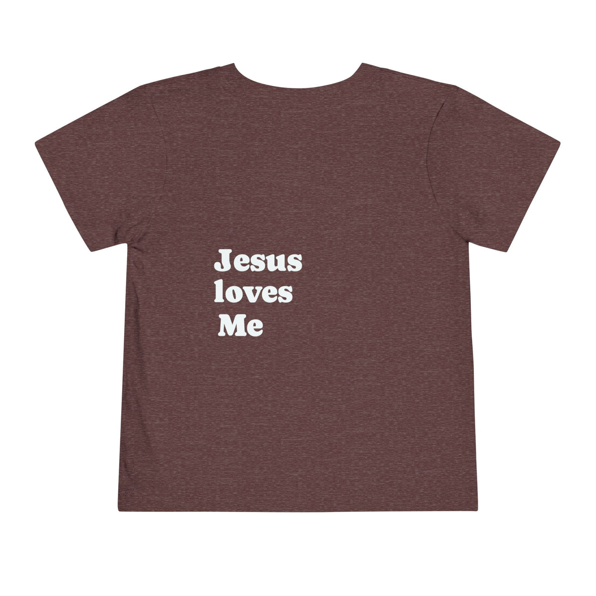 Toddler Tee — Minimal 'Jesus Loves Me' Christian Kids Shirt