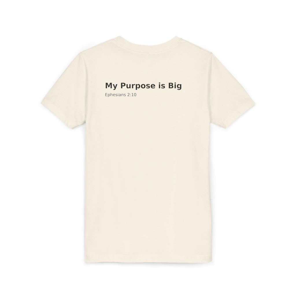 Youth Cross Chest Tee — Minimal Christian Kids Shirt