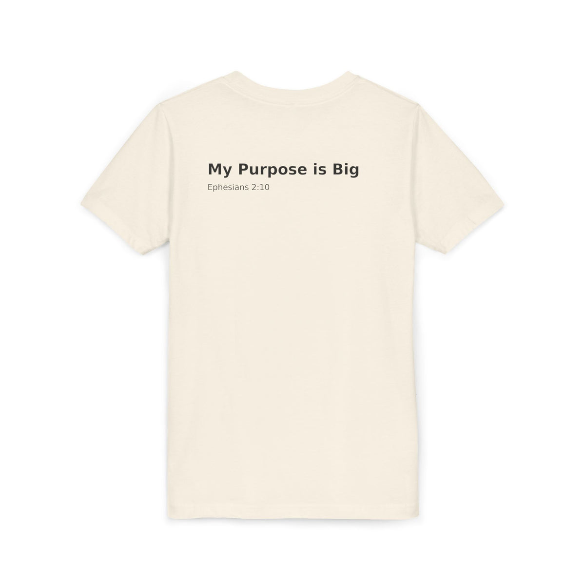 Youth Cross Chest Tee — Minimal Christian Kids Shirt