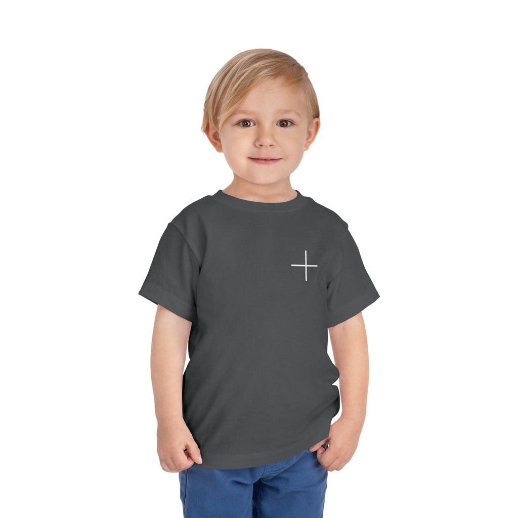 Toddler Tee — Minimal 'Jesus Loves Me' Christian Kids Shirt