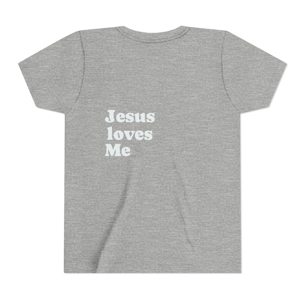 Youth Tee - "Jesus Loves Me" Faith Kids Short Sleeve Shirt