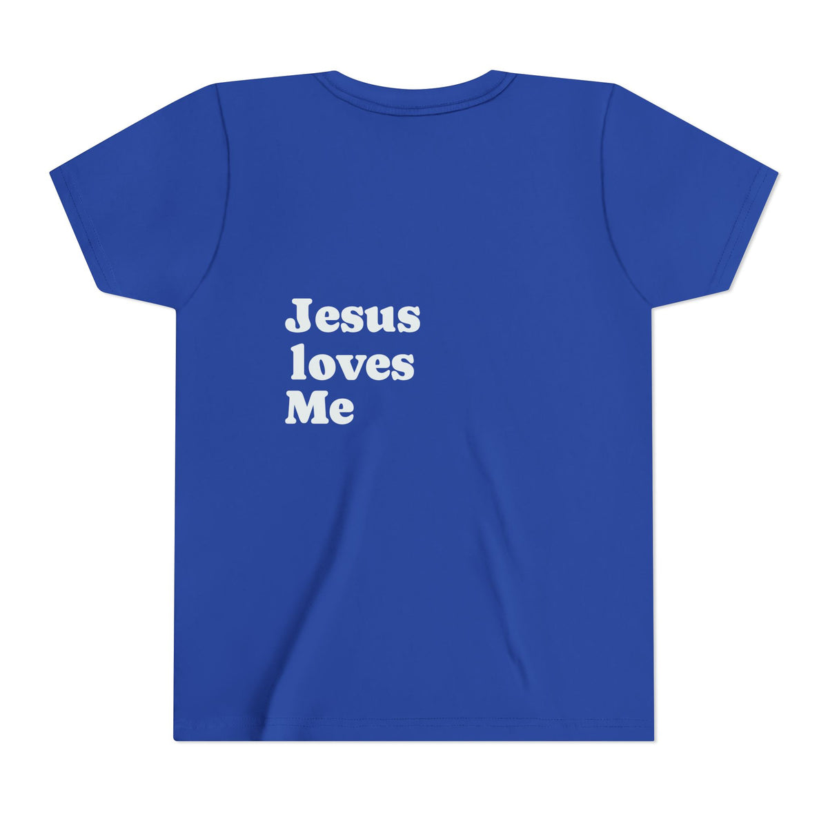 Youth Tee - "Jesus Loves Me" Faith Kids Short Sleeve Shirt