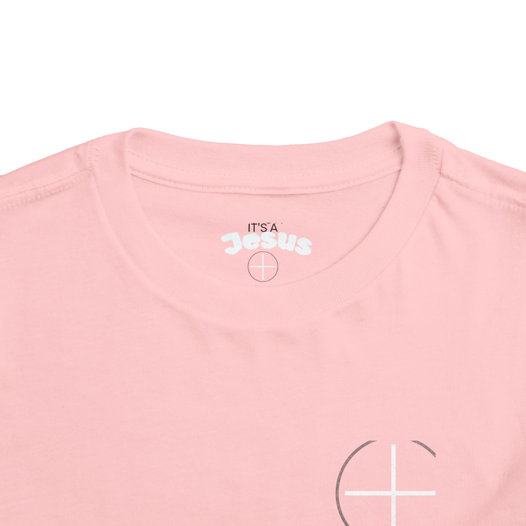 Toddler Tee — Minimal 'Jesus Loves Me' Christian Kids Shirt