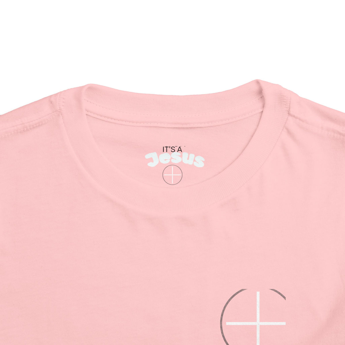 Toddler Tee — Minimal 'Jesus Loves Me' Christian Kids Shirt